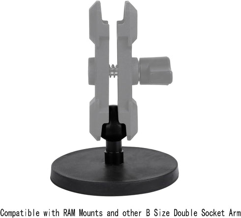 88mm Round Magnet Mount Base with 25mm Ball, Compatible with RAM Mounts B Size Double Socket Arm and Other 1" Ball Bike