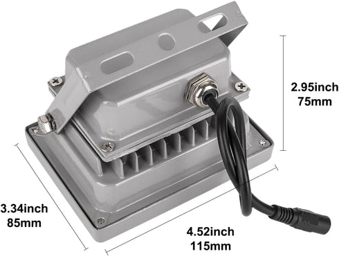 Night Vision IR Illuminators, 940nm Invisible 6-LEDs Infrared Light, IP65 Water-Resistant Outdoor Floodlight for