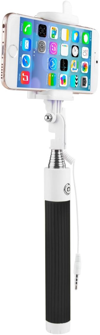 Vivitar Black Selfie Stick with Wired Shutter Release