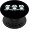 Funny Penguins See Hear Speak No Evil Bird Nerds Penguin PopSockets Standard PopGrip