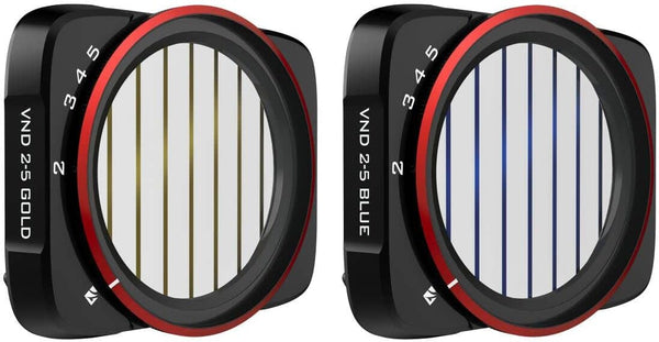 Freewell Variable ND (VND) 2-5 Blue & Gold Streak Anamorphic Effect Filter Kit for Air 2S Drone