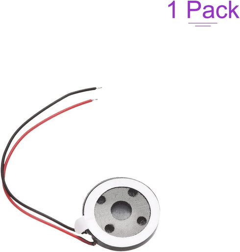 DMiotech Mini DIY Magnetic Speaker, 1W 8 Ohm 15mm Diameter Internal Replacement Loudspeaker with Wire (Black)