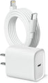 20W PD USB C Wall Fast Charging Adapter with 6FT Type C to Lightning Cable