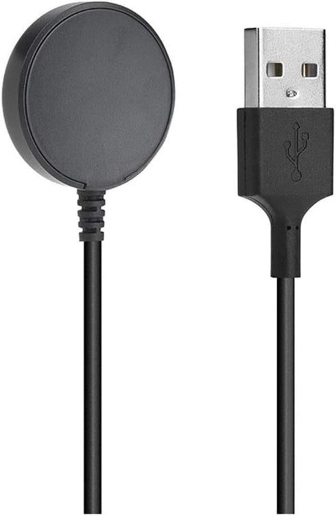 Charger Compatible with Galaxy Watch 3 / Active 2 / Active (Not for Galaxy Watch 42/46mm), Charging Dock Cradle Stand Station 3.3ft USB Cable (Black)