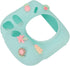 Silicone Case for Instax Mini 7 Plus Camera, Soft Protective Cover with Adjustable Shoulder Strap (Blue Plant)