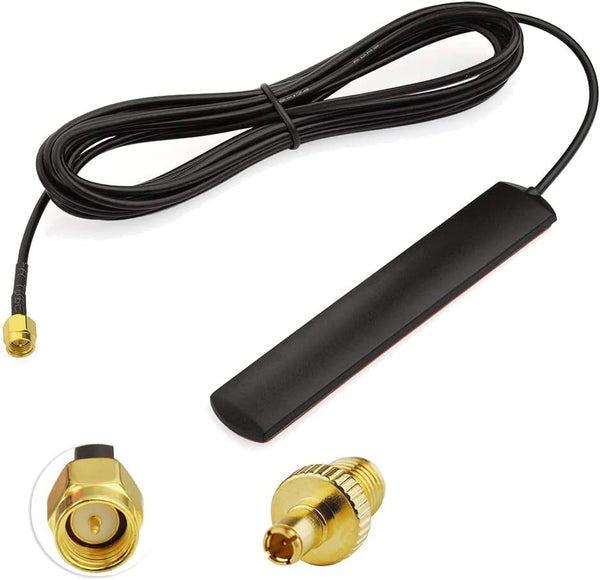 Wlaniot 4G LTE GSM Antenna, Omni-Directional Adhesive Mount with SMA Male Connector for Car