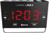 HANNLOMAX HX-131CR Alarm Clock Radio. PLL FM Radio, 1.2" Red LED Display, Bluetooth, USB Ports for 2.4A & 1A Charging/MP3 Playback, Night Light. by HANNLOMAX