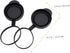 Objective Lens Caps 1 Set Eyepiece Cover Protection for Binocular Lens Caps, Protective for Binoculars Black Rubber