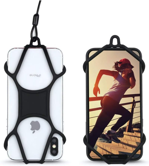 Gear Beast Universal Phone Lanyard Holder, Silicone Neck Strap and Ring Grip for Cell Phones