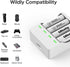 GRbatty 3500mWh 1500 1.5V, (4 Pack) Rechargeable AA Lithium Batteries, with AA and AAA Charger, Cycles for Household