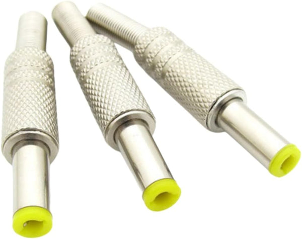 10Pcs 5.5 * 2.1/2.5mm DC Power Jack Plug Adapter Connector for DIY DC Supply Ends