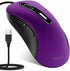 memzuoix Wired Mouse, USB Computer Mouse 1400 DPI Mobile Optical Mouse Ergonomic Design