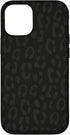 Black Leopard Print Protective Case for iPhone 12/12 Pro, Cheetah Design for Women