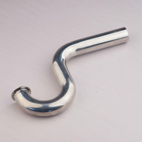 PerfectPlaza RC#230 Stainless Steel Exhaust Pipe S Bend Wrap to Center WTC Header Gas RC Boat