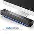 Bewinner 3.5mm MP3 MP4, USB Wired Soundbar, Stereo Soundbar Music Player Bass Surround Sound Box for Desktop Laptop TV