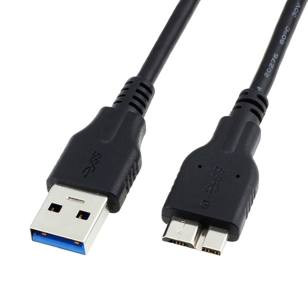 QCEs USB 3.0 Cable, USB 3.0 A Male to Micro B Cable 3.3FT, Compatible with WD My Passport and External Hard Drives