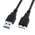 QCEs USB 3.0 Cable, USB 3.0 A Male to Micro B Cable 3.3FT, Compatible with WD My Passport and External Hard Drives
