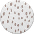 Minimal Neutral Tan White Dalmatian Pattern Boho Aesthetic PopSockets Standard PopGrip