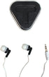 GEDDES Raymond Earphones with Colored Earbud & in-Ear Headphones in Triangular Case (Pack of 12)