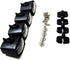KINGTAIR 4pcs/Set 1/10 1/12 1/14 D90 FJ40 scx10 trx4 trx6 Front Roof Fog Led Lights Holder Cover Simulation Square