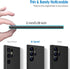 X-level Guardian Series Case for Samsung Galaxy S24 Ultra - Slim Fit, Ultra-Thin, Shockproof TPU Back Cover - Black