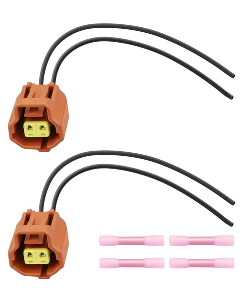 ANODZU 2 Pcs Engine Variable Valve Timing Vvt Solenoid Connector Wiring Harness Pigtail