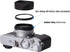 49mm X100V/X100VI (X100VI-Lens Metal Square Lens Hood (with Cap) with Adapter Ring for Fujifilm Camera Accessories