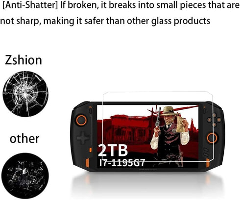 Zshion Screen Protector for OneXPlayer 2 8.4 Inch, 9H Hardness Tempered Glass, Scratch Resistant, Anti-Fingerprint