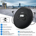 HOTT CD204 Portable CD Player - Personal Compact CD Player with Headphones, Anti-Skip/Shockproof for Home Travel, Black