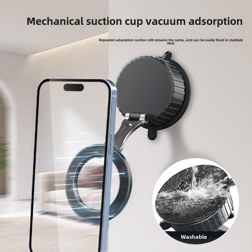 RIWPKFH Latest Vacuum Magnetic Phone Holder for Car,Ultra Suction Cup Phone Mount, Foldable & Adjustable & Portable