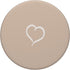 Sand / Tan / Beige Hand Drawn Heart Minimalist Love PopSockets Adhesive PopGrip