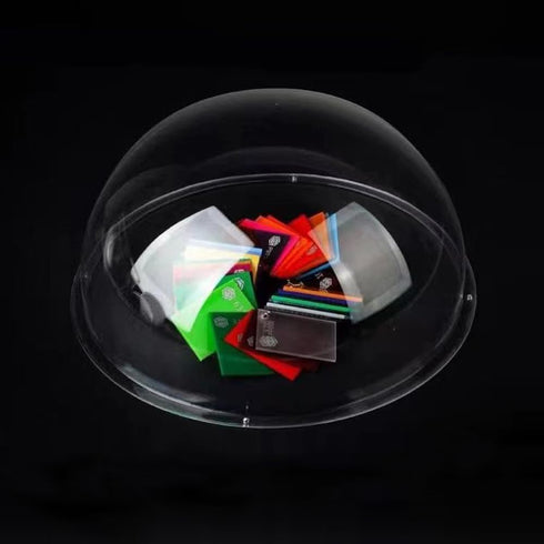 LOTOWELZON 4inch Acrylic Replacement Dome Cover - Transparent Clear Security Camera Housing for Pet Dog Fence Window