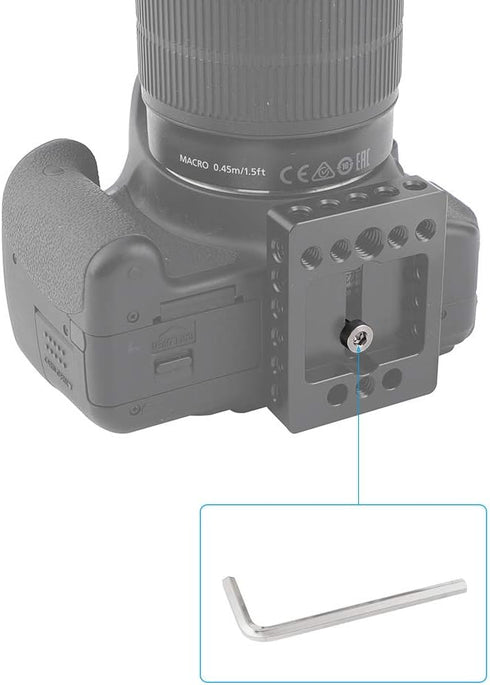 CAMVATE 1/4"-20 Camera Screw Adapter with Hexagon Socket Head for Tripod Baseplate (5 Pieces) - 2550