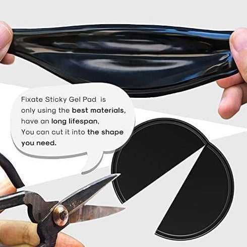 10pack Removable Silicone Sticky Anti-Slip Gel Pads, Magic Gel Mat for Car Dashboard, Glass, Mirrors, Non-Slip Rug