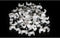 200 PCS 6mm Flat Ethernet Cable Wire Clips with Nail for Ethernet Cable Management, Single Coaxial Cable Clamps