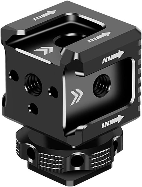 Cold Shoe Mount Adapter,Cold Shoe Extension - Triple Shoe Mount Extender for