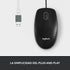Logitech M100 Corded Mouse, Wired USB Mouse for Computers and Laptops, Black, for Right or Left Hand Use