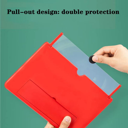 Dczonihup 3D Phone Screen Magnifier, Screen Amplifier HD Screen Projector with Foldable Stand, Phone Screen Magnifier