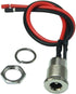 FILSHU 5.5 x 2.1 MM DC Power Jack Socket - Threaded Female Mount Connector Adapter with 15CM 18AWG Cable