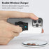 Phone Grip Ring Holder, Wireless Charging Friendly, Foldable & Adjustable Double Metal Stand for iPhone Samsung & Other