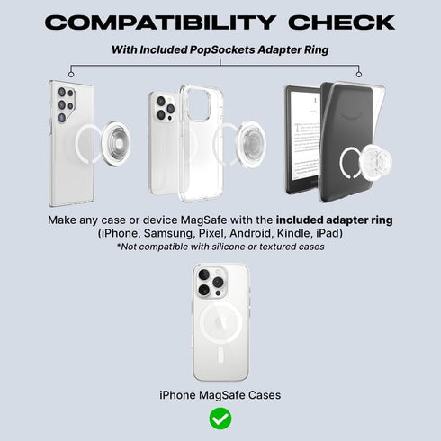 PopSockets Magnetic Phone Grip for MagSafe - Peacock Saucer Design