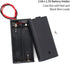 2 AA Battery Holder with Leads, ON/Off Switch, Screw Cap Case, 2 Slots x 1.5V 3 Volt (4-Pack)