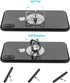 3 Pack Purple Blue Galaxy Cell Phone Ring Holder, 360 Degree Finger Stand for Smartphone