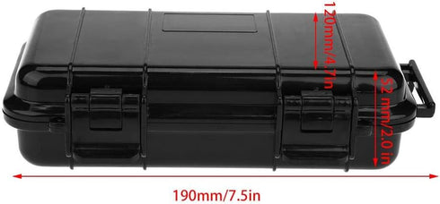 Outdoor Shockproof Waterproof Storage Box, Small Hard Carrying Case with Shock-Absorbing Pad Inside (B Size)