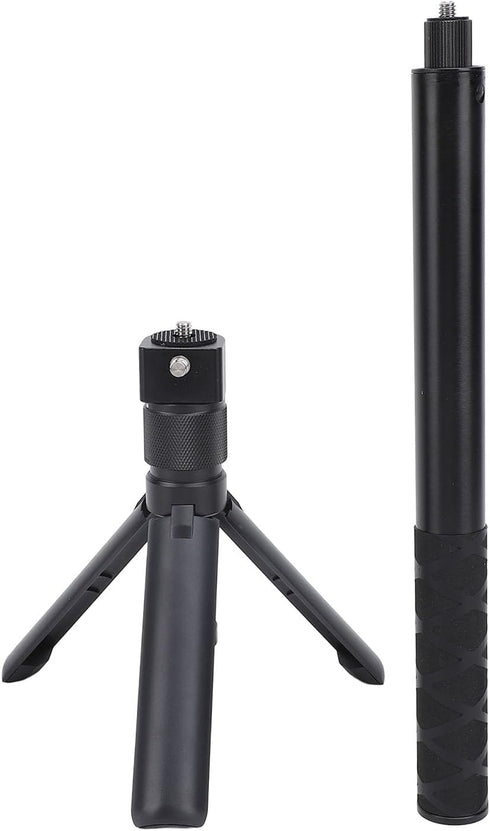 Hamwesh 120cm X4 X3 X2 Selfie Stick Tripod, Aluminum Alloy Extendable to Action Camera Selfie Stick, Compact Portable