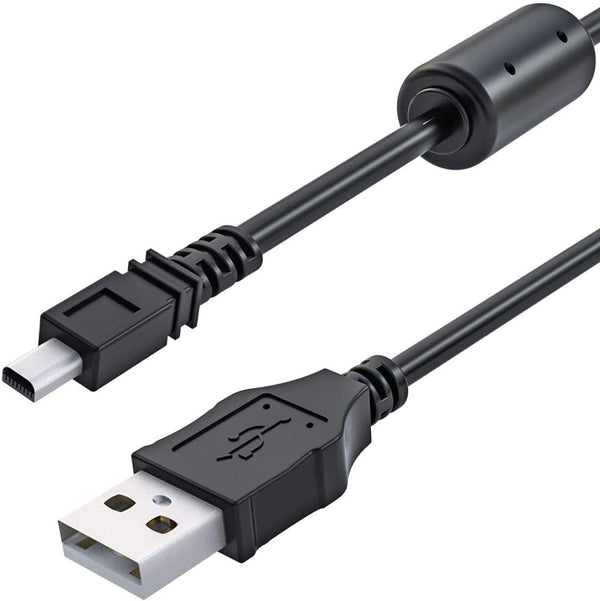 Ancable UC-E6 USB Cable - 3ft Mini-B Charger for Nikon CoolPix, L, D, P Series Digital Cameras. Data Transfer Cord.