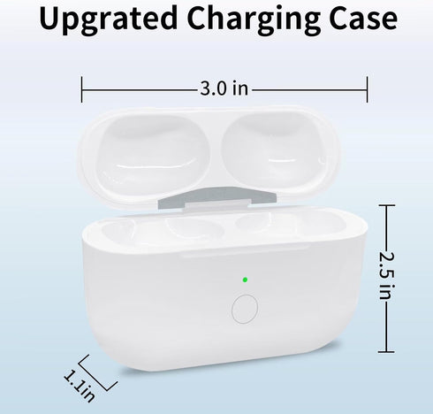 Wireless Charging Case Compatible for AirPods Pro 1st & 2nd Generation with USB-C Charging, Replacement Charger Case