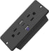 HHSOET 5 in 1 Flat Plug Recessed Power Strip, 20W Fast Charging Outlet with 2 AC Plugs, 2 USB Ports, 1 USB-C, 6ft Cord