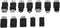 Zerone USB OTG Micro Mini USB2.0 Male to Female Adapter, Multiple F/M USB Coupler Connector Set, Pack of 12 Pcs