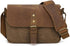 peacechaos Waterproof Canvas Camera Bag, Vintage Padded SLR DSLR Shoulder Case for Women and Men